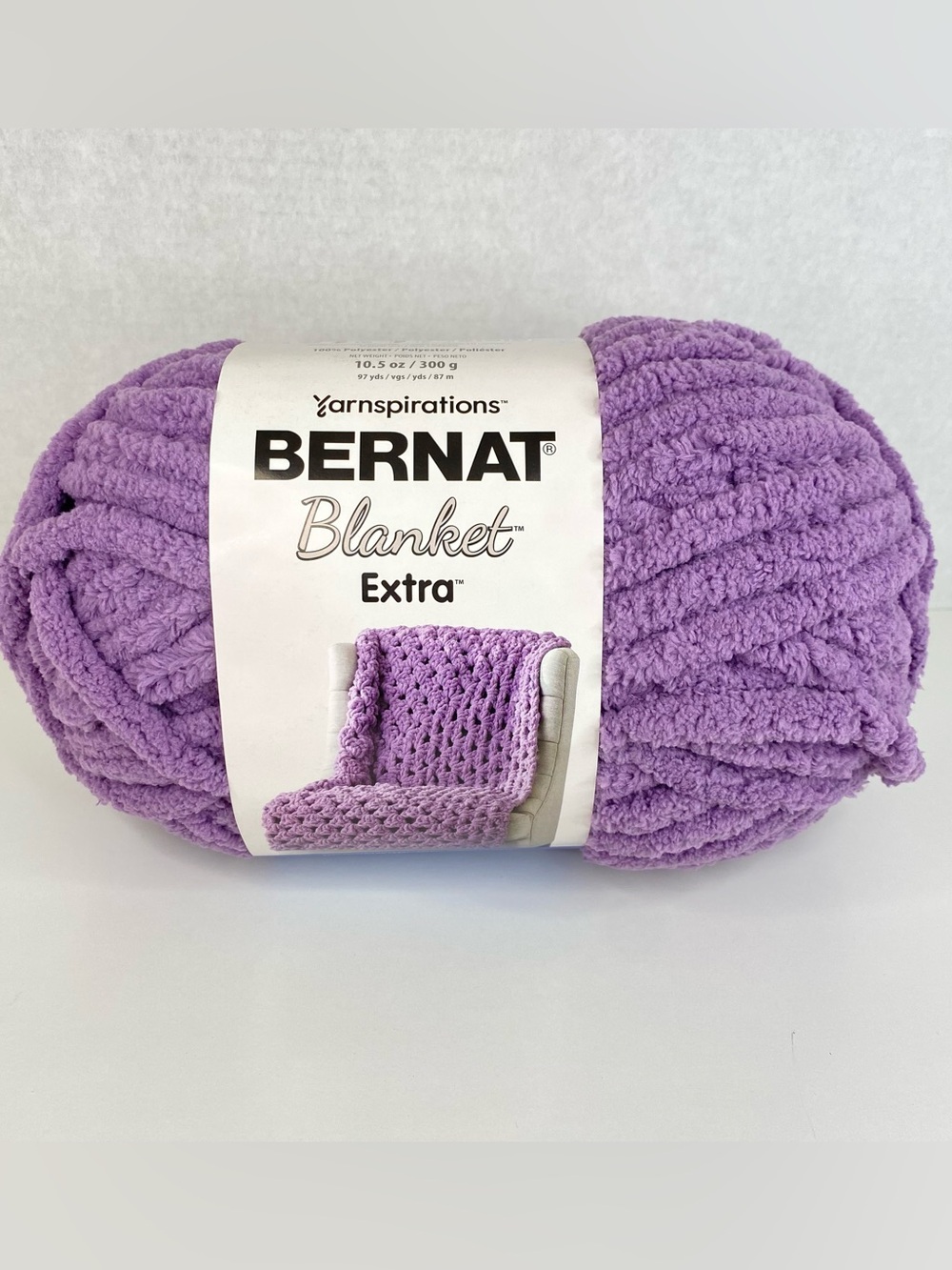 Bernat Blanket Extra Yarn Gray Orchid 1 Skein NEW